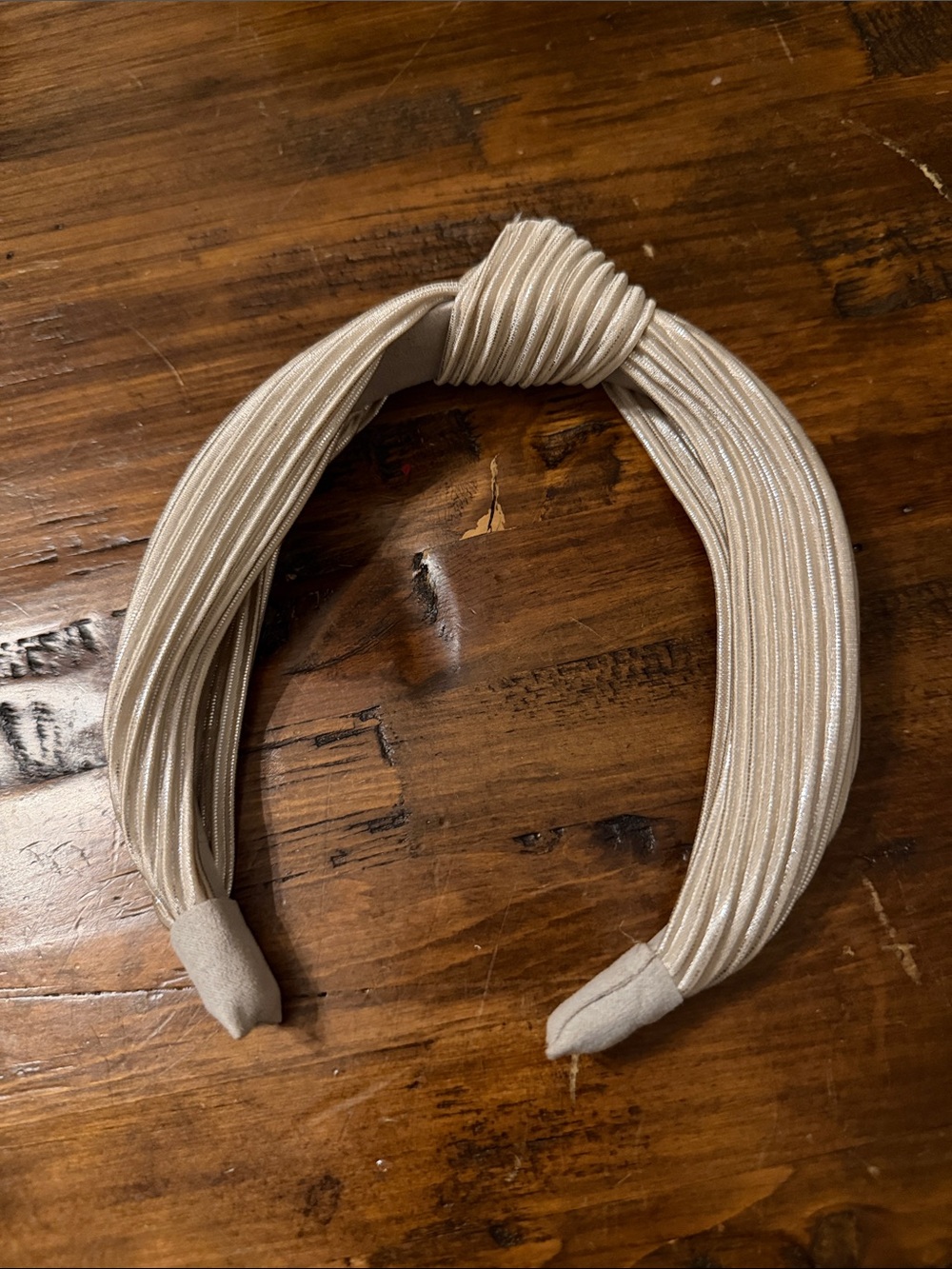 Neutral Knotted Ribbed Headband - Women's Accessory